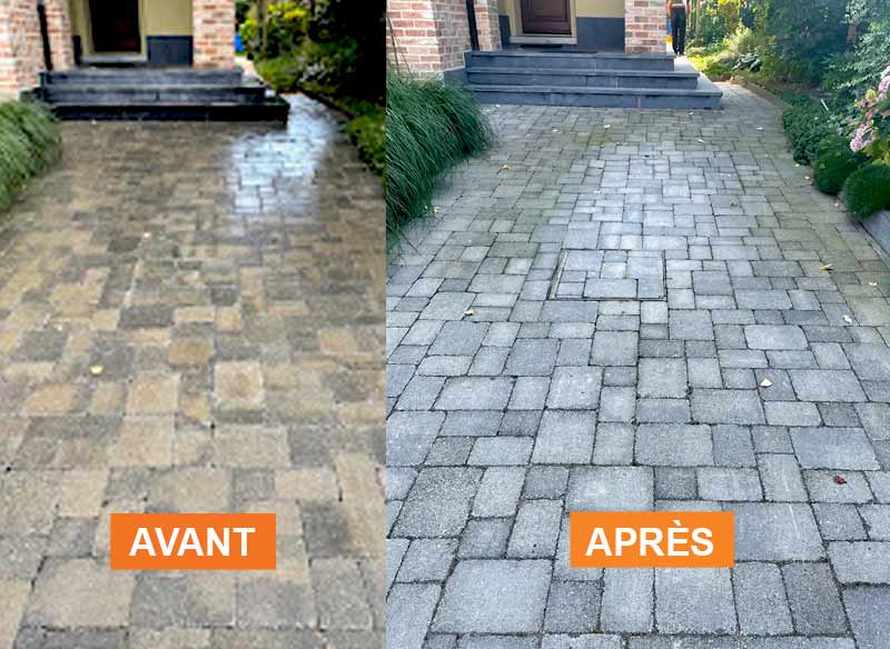 Nettoyage des extérieurs - Ets Le Compagnon Couvreur en Normandie : Nettoyage des extérieurs : Allée, dallage, pavé, muret, terrasse. dans la Manche (50), le Calvados (14), l'Eure (27), l'Orne (61) et la Seine-Maritime (76). ETS LE COMPAGNON COUVREUR